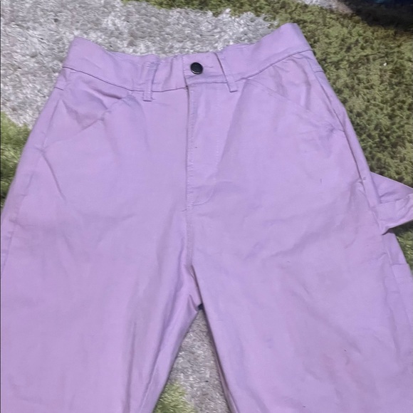 NWOT lavender high waisted straight leg trousers - Picture 5 of 5